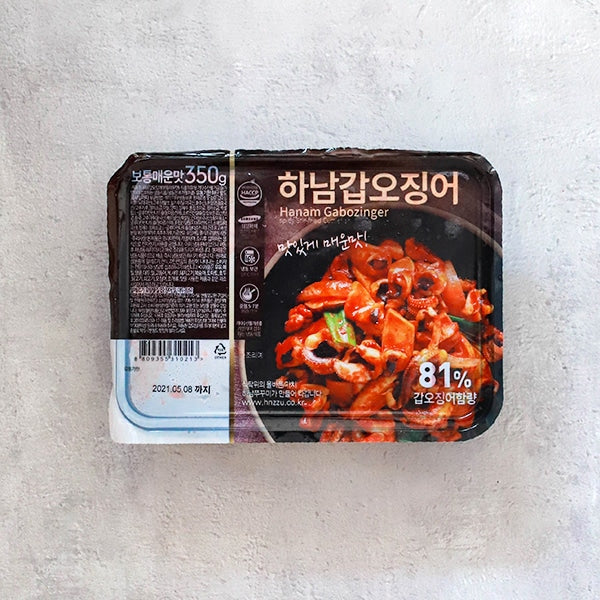[주현푸드] 하남갑오징어 보통매운맛 350g  x 10팩