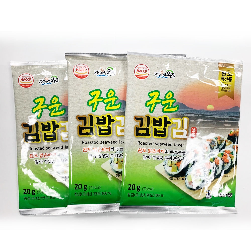 [흥일식품] 구운김밥김 1봉(10매) x 3봉