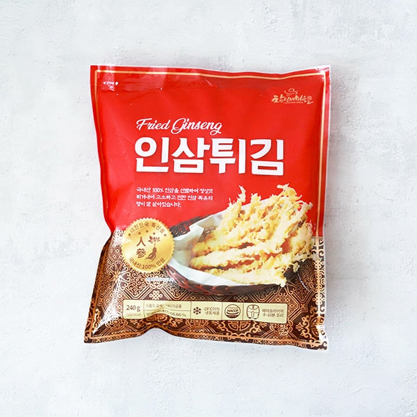 [참선비마을] 국내산 인삼튀김 (4봉) 240g