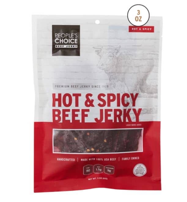 [PEOPLE'S CHOICE] BEEF JERKY - HOT&SPICY (3OZ)